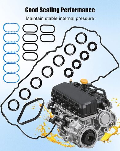 Valve Cover Gasket Set Fit for Ford Expedition F-150 Lincoln Navigator 3.5L 3496CC V6 Gas DOHC Turbocharged 2017-2023 Replace VS50973 VS50993R HL3Z-6584-A ML3Z-6584-G HL3Z6584A in Saudi Arabia