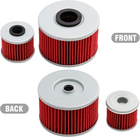 Anxingo 15412-HP7-A01 Oil Filter with O-rings, Replacement for Honda Pioneer 1000 SXS1000 M3 M5 2016-2020, Replaces 94109-12000 15412-MGS-D21 in Saudi Arabia