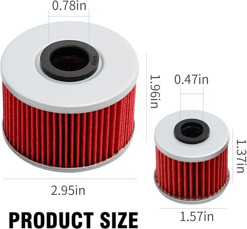 Anxingo 15412-HP7-A01 Oil Filter with O-rings, Replacement for Honda Pioneer 1000 SXS1000 M3 M5 2016-2020, Replaces 94109-12000 15412-MGS-D21 in Saudi Arabia