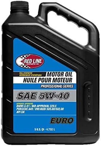Red Line 12905 Professional Series 5W40 Euro Motor Oil - 5 Quart in Saudi Arabia