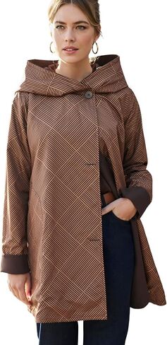 Jessica London Women's Plus Size Reversible A-Line Raincoat in Saudi Arabia