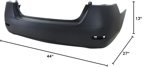BUMPERS THAT DELIVER - Primered, Rear Bumper Cover Replacement for 2013 2014 2015 Nissan Sentra 13 14 15, NI1100292 in Saudi Arabia