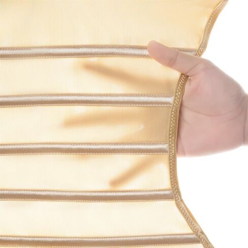 Slimessia Shapeline Flexy - مشد تدريب الخصر الفاخر، شبكة مسامية، عظم فولاذي قابل للتعديل، بيج in Saudi Arabia