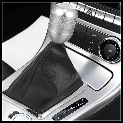 1 Set Universal Aluminum Alloy Car Automatic Manual Weighted Shifter Knob Gear Shift Knobs with Adapter Kit Silver Tone Durable Material in Saudi Arabia