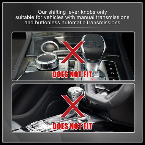 1 Set Universal Aluminum Alloy Car Automatic Manual Weighted Shifter Knob Gear Shift Knobs with Adapter Kit Silver Tone Durable Material in Saudi Arabia