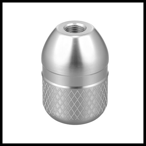 1 Set Universal Aluminum Alloy Car Automatic Manual Weighted Shifter Knob Gear Shift Knobs with Adapter Kit Silver Tone Durable Material in Saudi Arabia