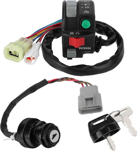 M MATI Start Stop Headlight Switch & Ignition Key Switch for Yamaha Grizzly 700 550 2009-Up Kodiak 450 2020-Up Kodiak 700 2016-Up 28P-83972-00-00 28P-82510-01-00 28P-82510-00-00 in Saudi Arabia