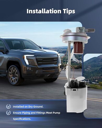 ECCPP Electric Fuel Pump Module Assembly w/Sending Unit Replacement for Chevrolet Silverado for GMC Sierra 1500 2010 2011 2012 2013 V8 4.8L 5.3L 6.2L in Saudi Arabia