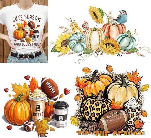 Halloween Iron on Patches Heat Transfer Stickers Ghost Pumpkin Trick or Treat Cute Stickers for Clothing Decorations 6 Sheets Iron on Vinyl Applique Decals in Kuwait