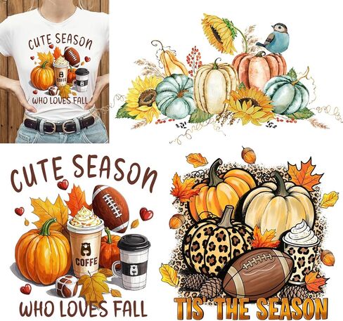 Halloween Iron on Patches Heat Transfer Stickers Ghost Pumpkin Trick or Treat Cute Stickers for Clothing Decorations 6 Sheets Iron on Vinyl Applique Decals in Kuwait