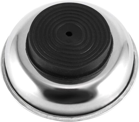 FUNSUEI 12 Packs 6 Inch and 3 Inch Magnetic Tray Set, Stainless Steel Magnetic Bowl, Round Magnetic Parts Tray for Pins, Screws, Bolts, Nuts, Small Parts in Saudi Arabia
