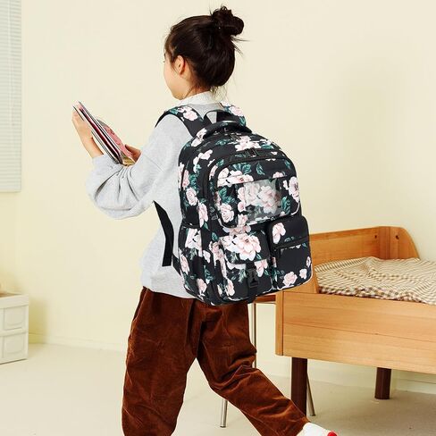 Cat Backpack for Girls Refrigerator Door School Bag for Kids Teen Women Casual Travel Daypacks (Pink) in Saudi Arabia