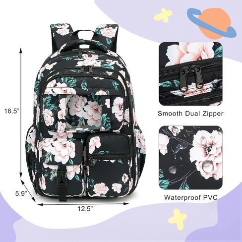 Cat Backpack for Girls Refrigerator Door School Bag for Kids Teen Women Casual Travel Daypacks (Pink) in Saudi Arabia