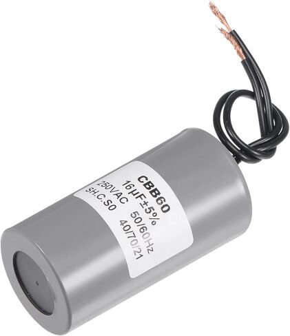 MECCANIXITY CBB60 Run Capacitor 18uF 250V AC 2 Wires 50/60Hz Cylinder Motor Running Capacitor 75x41mm for Air Compressor Water Pump in Saudi Arabia