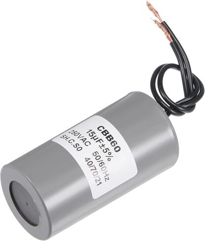 MECCANIXITY CBB60 Run Capacitor 18uF 250V AC 2 Wires 50/60Hz Cylinder Motor Running Capacitor 75x41mm for Air Compressor Water Pump in Saudi Arabia