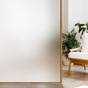 Frosted Glass Window Privacy Film, Static Cling, No Glue, UV Blocking, Reusable Decorative Window Film for Home & Office, Easy to Install & Remove (17.5 InchX 9.84 Feet) in Saudi Arabia