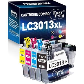 EASYPRINT (4 Yellow Pack) Compatible 3013xl Ink Cartridge Replacement for Brother LC3013 LC3013XL LC3013XXL Used for MFC-J491DW MFC-J690DW MFC-J895DW MFC-J497DW, (Total 4-Pack) in Kuwait