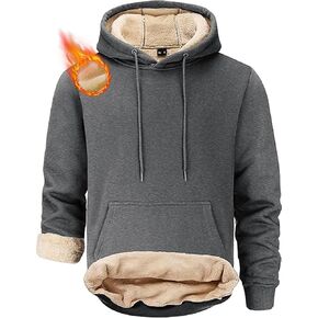 STICKON الرجال هوديس الصوف الدافئة البلوز الرباط مقنعين بلوزات بسيطة عارضة أساسيات سميكة هوديي in Kuwait