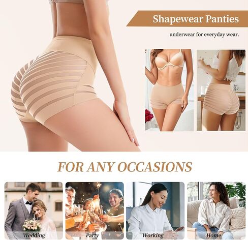 سراويل JOYSHAPER للتحكم في البطن للنساء، ملابس داخلية مضغوطة، سراويل داخلية مضغوطة بدون خياطة، حزام تشكيل الجسم in Kuwait