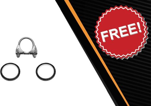 Northeastern Exhaust | Stainless Steel EPA-Approved Rear Catalytic Compatible for 2002-2011 Toyota Camry & 2002-2008 Toyota Solara 2.4L | Free Clamp and Gaskets Included | Automotive Replacement Part in Saudi Arabia