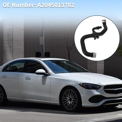 Radiator Hose for Mercedes-Benz E350 3.5 2009-2013 Good Sealing No.A2045013782 Lower Coolant Water Hose Cooling Pipe Black 1 Pc in Saudi Arabia