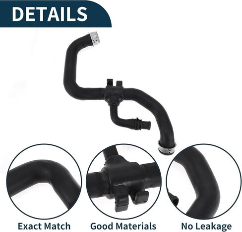 Radiator Hose for Mercedes-Benz E350 3.5 2009-2013 Good Sealing No.A2045013782 Lower Coolant Water Hose Cooling Pipe Black 1 Pc in Saudi Arabia