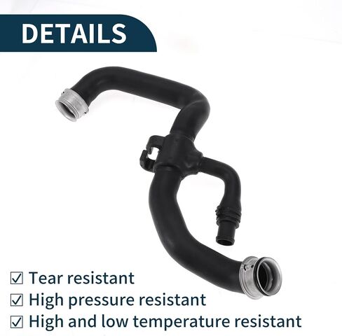 Radiator Hose for Mercedes-Benz E350 3.5 2009-2013 Good Sealing No.A2045013782 Lower Coolant Water Hose Cooling Pipe Black 1 Pc in Saudi Arabia