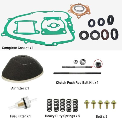 Clutch Complete gasket & Clutch Push Rod Ball Kit Compatible with Yamaha Blaster 200 YFS200 1988-2006 in Saudi Arabia