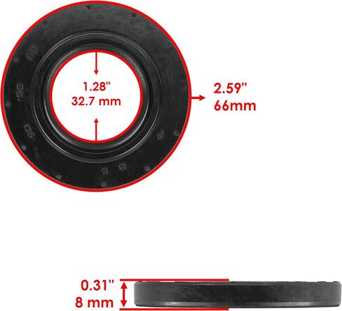 Caltric Clutch Oil Seal compatible with Yamaha Rhino 660 YXR66F 2004-2007 / Exploring Special 2006-2007 in Saudi Arabia