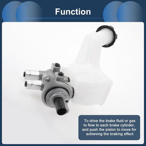 Brake Master Cylinder Reservoir No.585101Y000 for Kia Picanto 2011-2017 Hydraulic Master Cylinder Silver Tone,White Aluminum Alloy,Plastic 1 Pc in Saudi Arabia