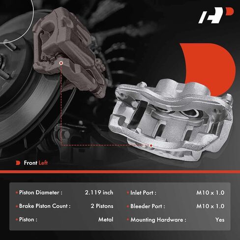 A-Premium Brake Caliper Assembly Compatible with W3500 W4500 Tiltmaster 05-09 GMC W3500 W4500 Forward Isuzu NPR 05-14 NPR-HD Reach Front Left Driver Side in Saudi Arabia