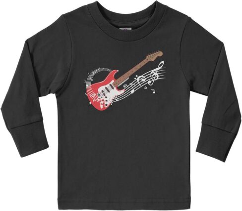 Threadrock Little Boys' Electric Guitar Toddler L/S T-Shirt in Saudi Arabia