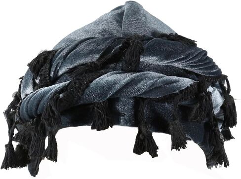 Turban Durag for Men, Adjustable Velvet Halo Turban Durag, Pre-Tied Skull Cap, Headwraps for Hair Loss in Saudi Arabia