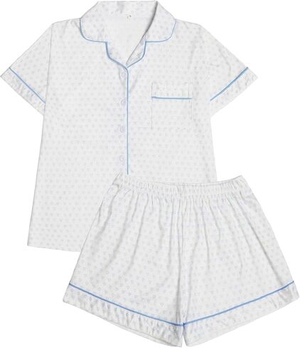 Women's 2 Piece Pajama Set Loungewear Pajamas Cute Pjs Sets Sleepwear Button Down Lounge Sets Soft Preppy Y2k in Saudi Arabia