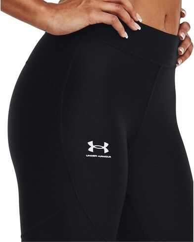 Under Armour - Womens Hg Long Shorts, Color Black/White (001), Size: Large in Saudi Arabia