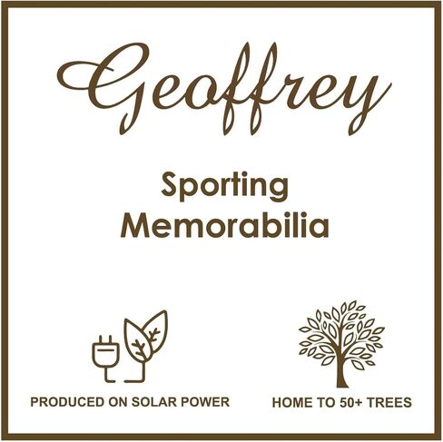 Geoffrey Vintage 32 Panel Soccer Ball 100% Cow Leather with Wooden Base | TAN & Dark Brown | Size 5 | Retro Football in Kuwait