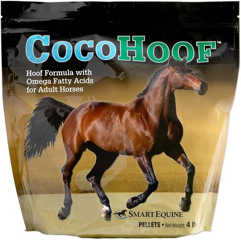 Uckele من SmartEquine CocoHoof، مكملات الحوافر للخيول | البيوتين لحوافر الخيول | مكمل فيتامينات ومعادن للحصان | يوفر الأحماض الأمينية والأحماض الدهنية والفيتامينات، كيس بوزن 12 رطل in Kuwait