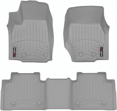 WeatherTech Custom Fit FloorLiners for Jeep Grand Cherokee (WL) - 1st & 2nd Row (4417821-4416965), Black in Saudi Arabia