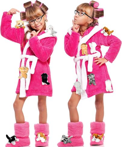 Libima 19 Pcs Halloween Women Costume Accessories Stuffed Cat Kitten Plush Pajamas Set Hair Rollers Curlers and Sunglasses in Saudi Arabia