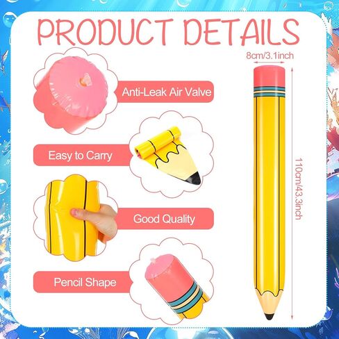 Sponge Doodle Costume 43 Inch Giant Inflatable Pencil Sponge Cosplay Accessories for Men Women Halloween Party Dress up TV and Movie Costumes in Saudi Arabia