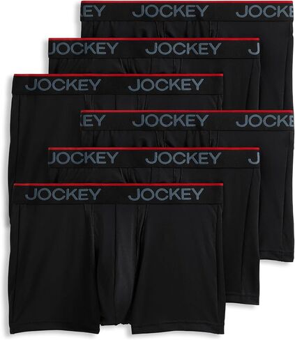 Jockey Men's Underwear Chafe Proof Pouch Microfiber 3" Trunk - 6 Pack in Saudi Arabia
