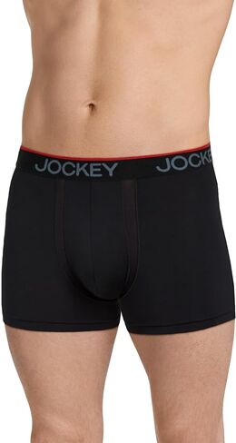 Jockey Men's Underwear Chafe Proof Pouch Microfiber 3" Trunk - 6 Pack in Saudi Arabia