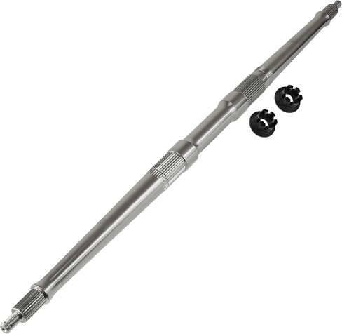 Caltric Rear Axle Shaft with Nut compatible with Yamaha YFZ450LE 2004 / YFZ450SE 2005 in Saudi Arabia