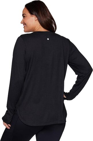 RBX Active Women's Plus Size Workout Top with Thumbholes, Buttery Soft Lightweight Long Sleeve Tunic Yoga Top for Women in Saudi Arabia