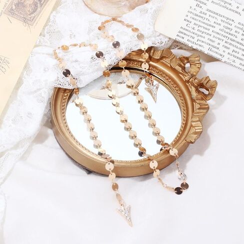 Nose Chain for Women Face Chain Gothic Vintage Accessories Party Costume Prom Jewelry… in Kuwait