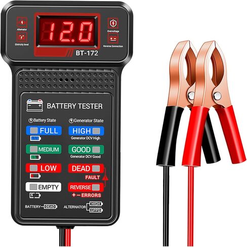 أجهزة اختبار بطارية السيارة مع شاشة LCD ومؤشرات LED، جهاز اختبار حمل البطارية 12 فولت للسيارات، أجهزة اختبار بطاريات السيارات العالمية وأدوات اختبار المولد للسيارات للمركبات 12 فولت in Saudi Arabia