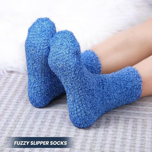 HUGSWEET جوارب سميكة غامضة مع قبضة مريحة غير قابلة للانزلاق جوارب المستشفى المنزل رقيق شبشب دافئ الجوارب هدايا للنساء in Kuwait