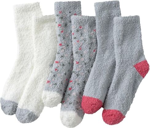 جوارب Clothirily Fuzzy للنساء - مجموعة جوارب مريحة للنساء، جوارب نوم دافئة للغاية وناعمة للشتاء in Kuwait