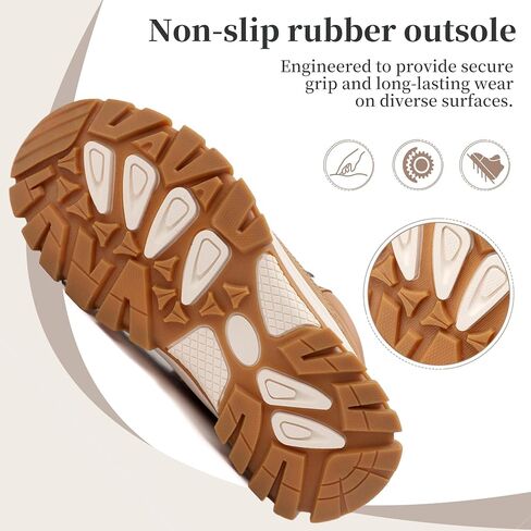 أحذية شتوية للرجال والنساء، أحذية ثلج مبطنة بالفرو الدافئ، أحذية مشي غير قابلة للانزلاق in Kuwait