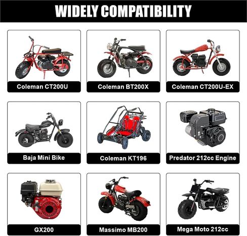 طقم كاربوريتر أداء كاربوريتر 24 مم من PWK لمحرك Predator 212cc 196cc Coleman CT200U BT200X Mini Bike KT196 Go Kart GX160 GX200 6.5hp محرك استنساخ مع مشعب سحب فلتر الهواء in Kuwait